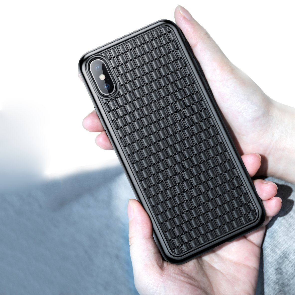 Baseus ® iPhone X Knitted Breathing Soft Case