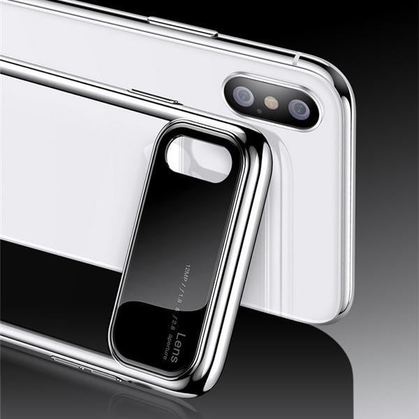 TOTU ® iPhone XS Max Polarized Lens Mirror Transparent Hard Case