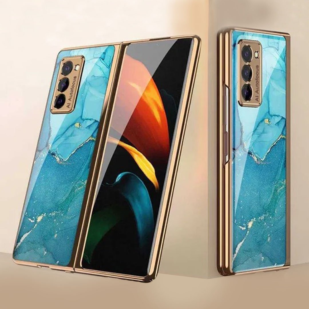 Galaxy Z Fold2 Luxury Splice Marble Case