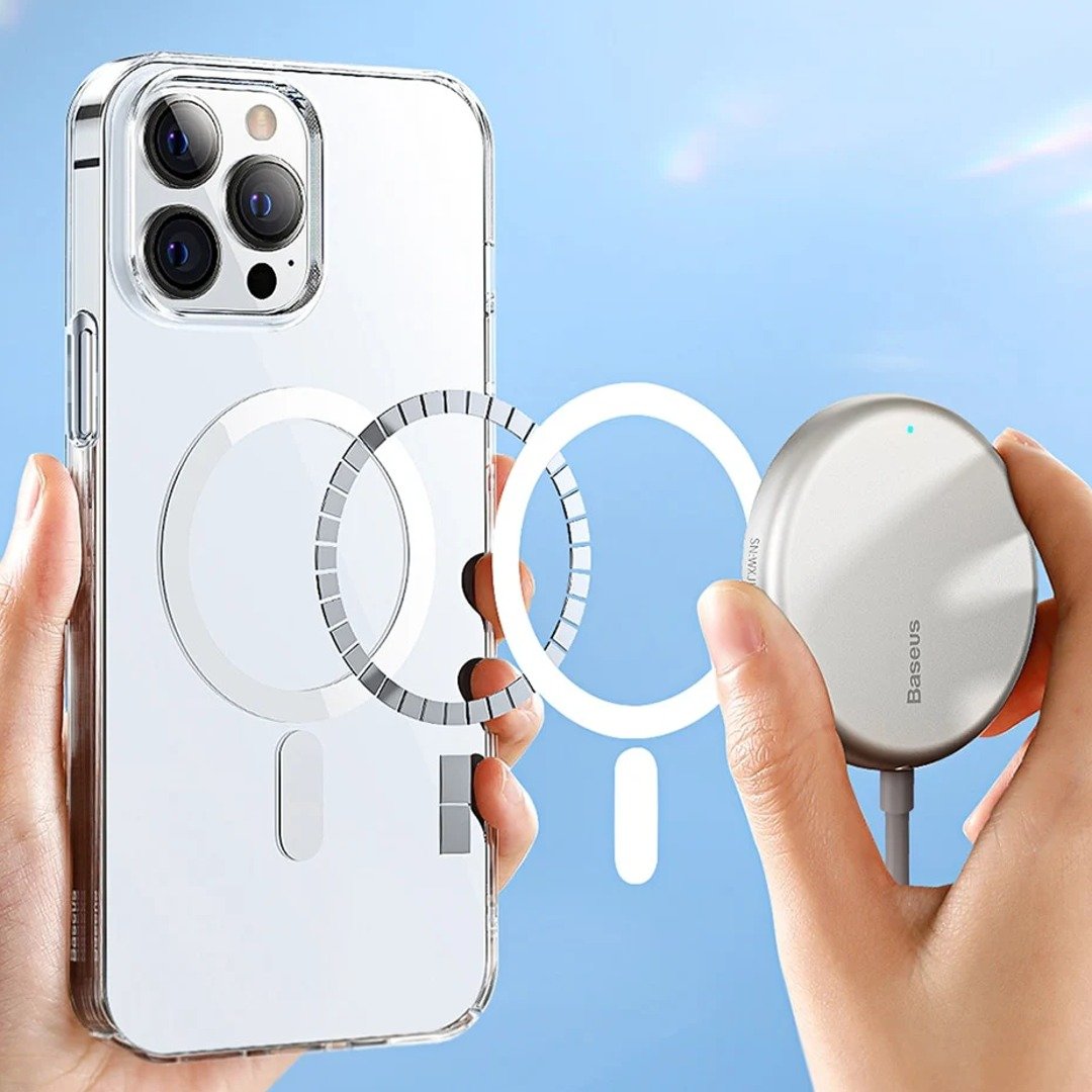 iPhone 13 Pro Max Anti-Knock TPU Transparent MagSafe Case