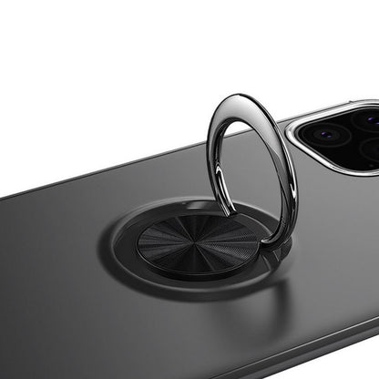iPhone 11 Pro Max Metallic Finger Ring Holder Matte Case