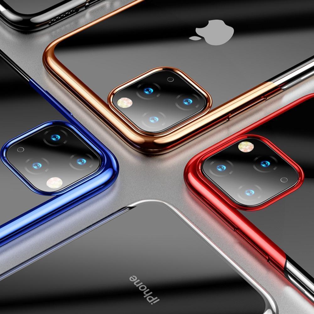 Baseus ® iPhone 11 Series Ultra-Thin Transparent Sparkling Edge Case