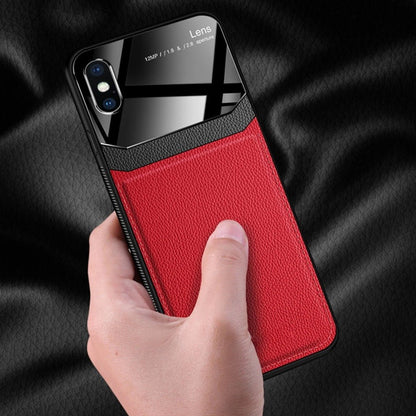 iPhone XR Sleek Slim Leather Glass Case