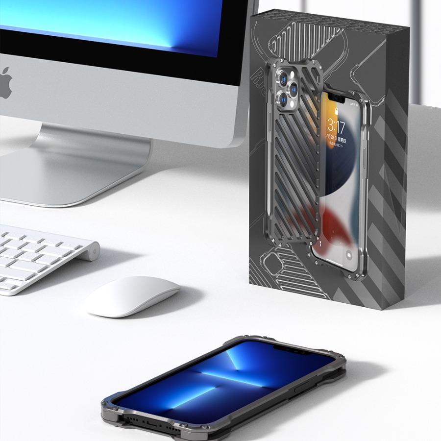iPhone 13 Series R-Just Aluminium Alloy Grill Case