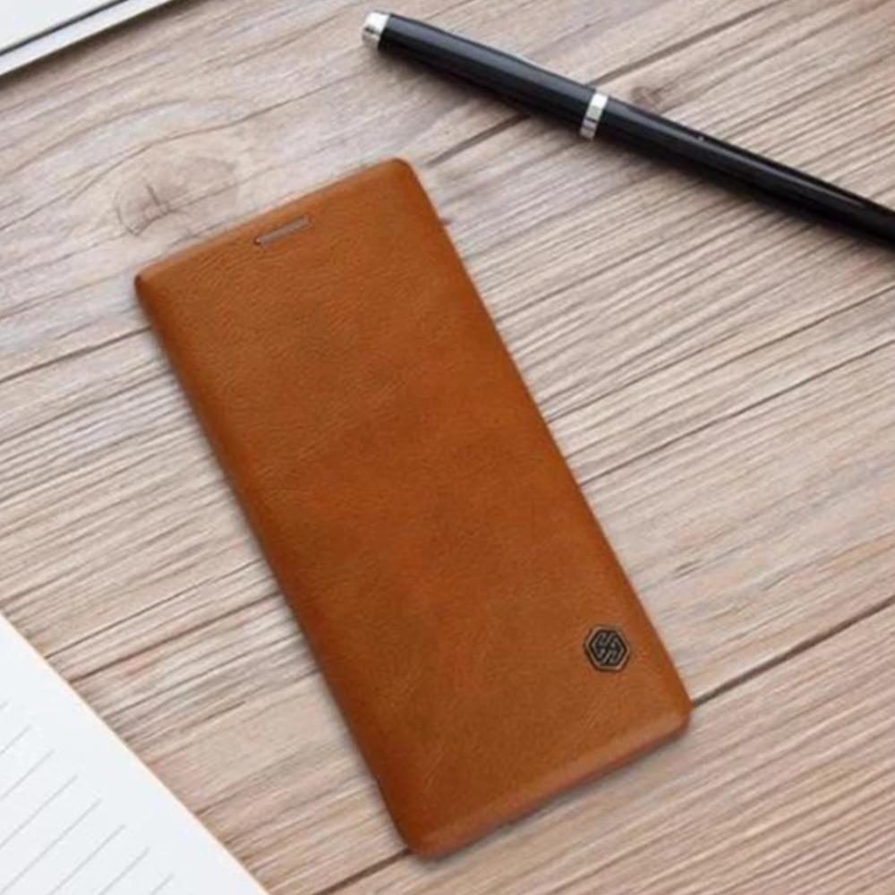 Galaxy Note 10  Genuine QIN Leather Flip Case
