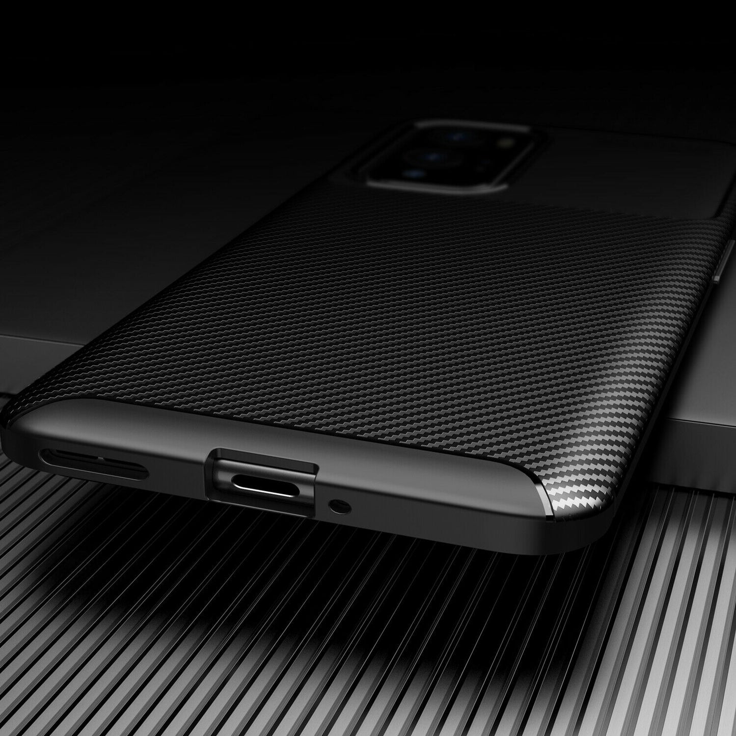 OnePlus 9R Frosted Carbon Fiber Shockproof Soft Case