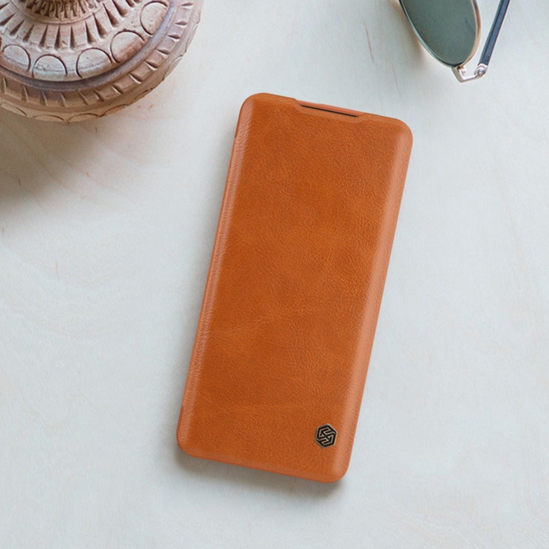 OnePlus 7T Pro Genuine QIN Leather Flip Case