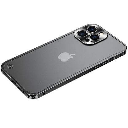 iPhone 13 Pro Max Translucent Metal Frame Matte Case