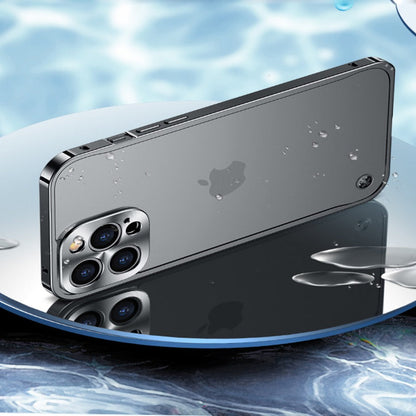 iPhone 12 Series Translucent Metal Frame Matte Case